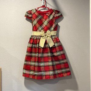 Girls Size 8 Holiday Plaid Dress Sweet Charmers